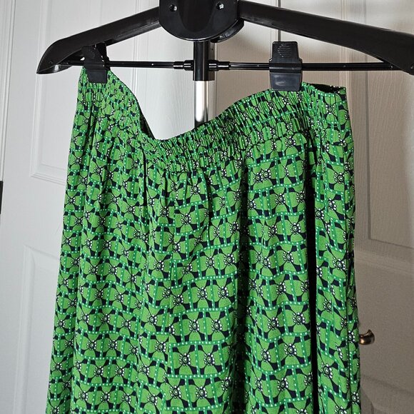 Max Studio Womens Green and Blue Elastic Waist Palazzo Pants Size Large - Picture 8 of 16